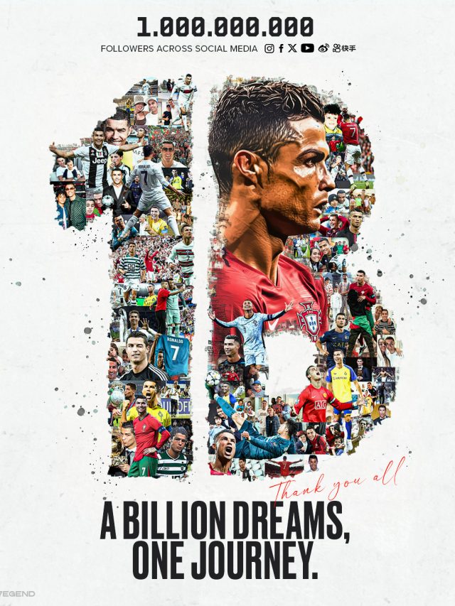 Cristiano Ronaldo 1 BILLION followers Done!